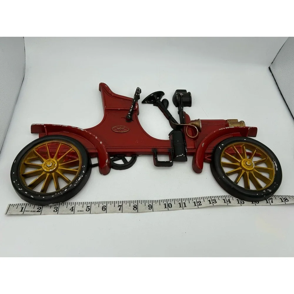 Vintage 1966 SEXTON 3D Cast Metal Red Delivery Truck Car Wall Hanging Plaque Art
